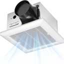 Amico Bathroom Exhaust Fan, 1.0 Sones, 110 CFM, Low Noise, Household Bath Ventilation Fans, Ceiling Mounted, No Attic Access Needed, Ceiling Opening 9.4''x9.4''- ETL & FCC Certified