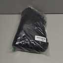 Mid Rise Barrel Jeans for Women Mid Waist Wide Leg Cropped Denim Pants Y2k Baggy Boyfriend Jeans with Pockets (Black)