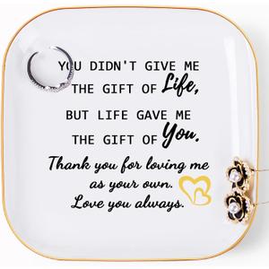 Step Mom Gifts for Bonus Mom Jewelry Dish Ring Dish Tray for Mother in Law Birthday Christmas Valentines Mother's Day Gift for Stepmom Bonus Mom - Thank You for Loving Me As Your Own Step Mom Gifts for Bonus Mom Jewelry Dish Ring Dish Tray for Mother in Law Birthday Christmas Valentines Mother's Day Gift for Stepmom Bonus Mom - Thank You for Loving Me As Your Own