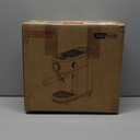 HIBREW Espresso Machine 20 Bar, Semi-Automatic Cappuccino Maker with Milk Frother for Latte Art, Adjustable Temperature & Water Volume, with Display, Pressure Gauge & Stainless Steel Body (Silver)