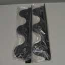 Stove Gap Covers Stainless Steel, 2Pack Retractable Stove Gap Filler (13.8"27.5" Length, 0.79" Width), Heat-Resistant Guard & Range Trim Kit Between Stove Top & Counter-Black