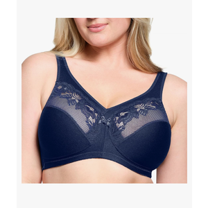 Glamorise Women's Full Figure Wirefree Minimizer Support Bra #1003 36c