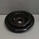 GE Black Stove Drip Pans, 10% Energy Save by Enamel Spraying Prevent Bending and Rust - Include 2 6'' Burner Drip Pans and 2 8'' Drip Bowl