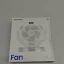 Gaiatop Portable Camping Fan with LED Lantern, Power Display 360 Head Rotation, Hanging Hook for Tent, 3 Speed Quiet Rechargeable, 4000mAh Battery Operated USB Fans for Indoor Outdoor Travel Black