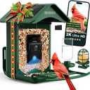 BIRDLEGEND Bird Feeder with Camera Solar Powered, 2K Portrait Live Free AI Forever Instant Arrival Alerts with 64GB Card, Smart Camera Birds Feeders Wireless Outdoor Gift for Bird Lover, 2.4G WiFi