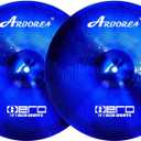 Arborea Cymbal Pack for Drum 7 pcs Blue Hero Series Include 14"Hihats 16"Crash 20"Ride Bonus 10" Splash 16"Ozone Stacker 18" China Cymbal Free Cymbal Bag