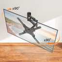 ELIVED TV Wall Mount for Most 26-60 Inch TVs, Swivel and Tilt Full Motion TV Mount with Single Stud Perfect Center Design, Wall Mount Bracket Max VESA 400x400mm, Corner Mount Holds up to 77 lbs.