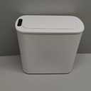 Cesun Automatic Motion Sensor Bathroom Trash Can with Lid, 2.6 Gallon Touchless Trash Bin, Smart Plastic Slim Garbage Can Small White Wastebasket for Toilet, Office, rv, Bedroom, Living Room