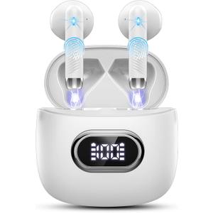 Language Translator Earbuds Real Time, AI Translation Earbuds Real Time with 164 Languages & 5 Modes, 3-in-1 Bluetooth 5.4 Translator Device, 42H Translatior Headphones Business, Learning White