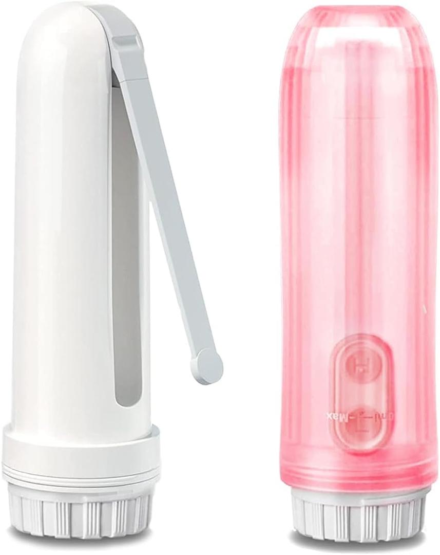 Portable Bidet Travel Bidet Sprayer Electric Handheld Bidet ,Ipx6 Waterproof ,with 2 Pressure Options,for Personal Hygiene Cleaning, Pink