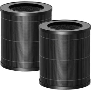 2 Pack MR2566 Filter Compatible with MERONTE & MORENTO MR2566 Air Purifier, 3-in-1 HEPA Activated Carbon Pre-Filter, Basic Version