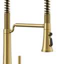 KOHLER 23765-2MB Tone Semi Professional Kitchen Sink Faucet, Pre-Rinse Kitchen Faucet, Commercial Faucet, Vibrant Brushed Moderne Brass