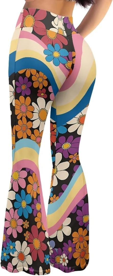 Women's Flare Leggings High Waisted Bell Bottom Yoga Pants for Women Girl Tummy Control Wide Leg Trousers Sweatpant (X-Large)