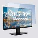 31.5-32 Inch Blue Light Filter for Computer Monitor, TV Computer Screen Blue Light Blocker Panel (28.5''x17.1''), Eye Protection Anti-Scratch HD Not Anti-Glare
