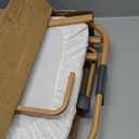 Ezebaby 3-in-1 Baby Bassinet, Rocking Baby Bassinets Bedside Sleeper, Adjustable Portable Crib for Newborn Infant with Wheels Storage Basket and Mesh Sides (Mid Gray)
