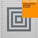 Fiskars Self Healing Cutting Mat for Quilting, Arts and Crafts, 18" x 24" Grid, Sewing Mat, Craft Cutting Board, Sewing Supplies and Quilting Tools, 19"L x 0.1"W