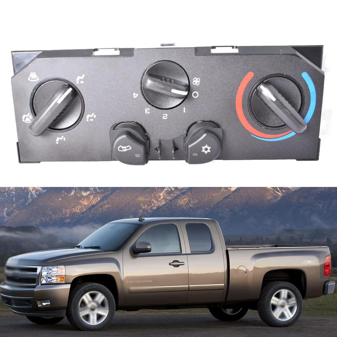 A/C Air Conditioning Heater Control Panel 25841856 A/C Heater Control Switch 15-73870 Replacement for Colorado Canyon 2004-2012