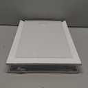 HARDLIGHT Aluminum Frame Doggie Door - Up to 30 LBS, Double Soft Flaps with Magnetic Closure, Adjustable Telescoping Tunnel Doggy Door with 2 Sliding Panels, Easy Install, Snow White, Medium