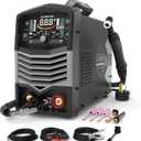 250A AC/DC Aluminum TIG Welder with Pulse, 110V/220V Dual Voltage TIG Welding Machine with DC TIG/AC TIG/Pulse TIG/SPOT TIG/Stick (GET YOUR FREE ADAPTER)