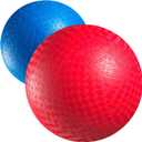 Red & Blue Kickball Set - (8.5 Inch) with Pump for Toddlers Kids & Adults - Indoor & Outdoor Gym Sports Toys - Fun Playground Balls for Kids Dodgeball, Four Square, PE, Games, Recess and More