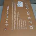 wingyz Activity Table for 1+ Year Old, 6 in 1 Wooden Montessori Activity Center Play Table with Bead Maze Shape Sorter Fishing Game, Kids Sensory Educational Toddler Learning Toys (Multicolor-triangle)