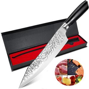 Chef Knife Starter 8 inch Super Sharp Chef's Knife Home Cook Kitchen Knife Premium Carbon Stainless Steel Universal knife with Ergonomic Wooden Handle in Gift Box