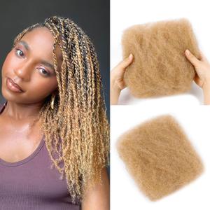 Afro Kinkys Bulk Human Hair -100% Real Human Hair for Mini Twist, Braiding, Loc Extensions & Crochet, Kinky Curly Hair Bundles, Natural Afro Bulk for Dreadlocks(27#, 16 Inch(Pack of 1)) Afro Kinkys Bulk Human Hair -100% Real Human Hair for Mini Twist, Braiding, Loc Extensions & Crochet, Kinky Curly Hair Bundles, Natural Afro Bulk for Dreadlocks(27#, 16 Inch(Pack of 1))