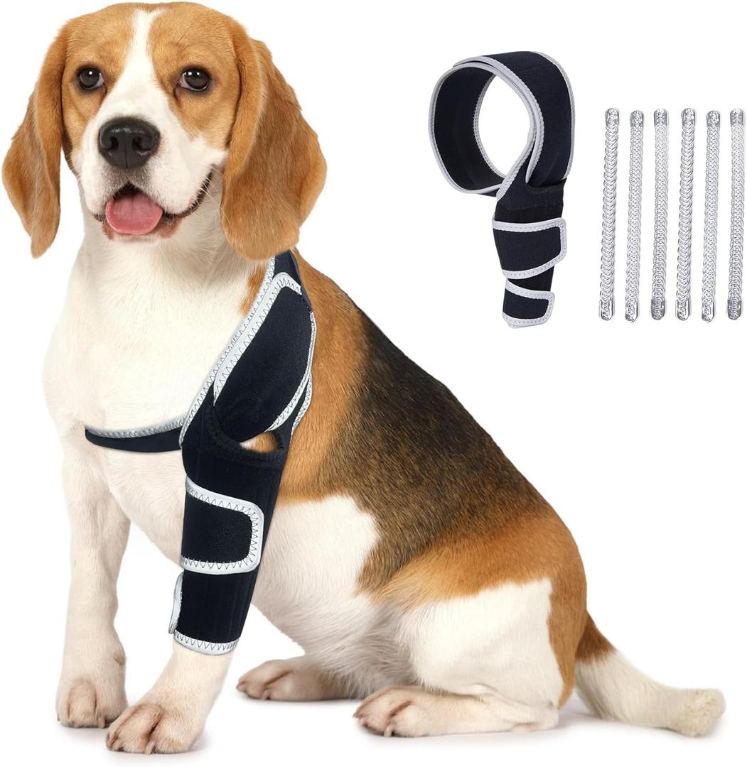 Dog Brace for ACL Tear Back Leg, Adjustable Dog Leg Brace for Front or Hind Leg, Dog Shoulder Brace, ACL Brace for Dogs Rear Leg to Provide Support, Promotes Recovery and Improve Joint Problems S