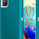 Jelanry Case for Samsung Galaxy A71 5G, Dual Layer Shockproof Protective Back Cover [Not fit A71 5G UW] w/Dust Port & Anti-Slip Grip Heavy Duty Rugged Phone Case for Galaxy A71 5G, Mint/White