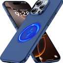 Magnetic Ultra Thin Frosted Designed for iPhone 16 Pro Max Phone Case 6.9 inch(2024) Slim Minimalist Lightweight Matte Hard PC Compatible with Magsafe Cover Protective Bumper Case-Navy Blue