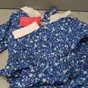 ReliBeauty Pioneer Girl Dress Colonial Prairie Costume (12-14(160), Blue)