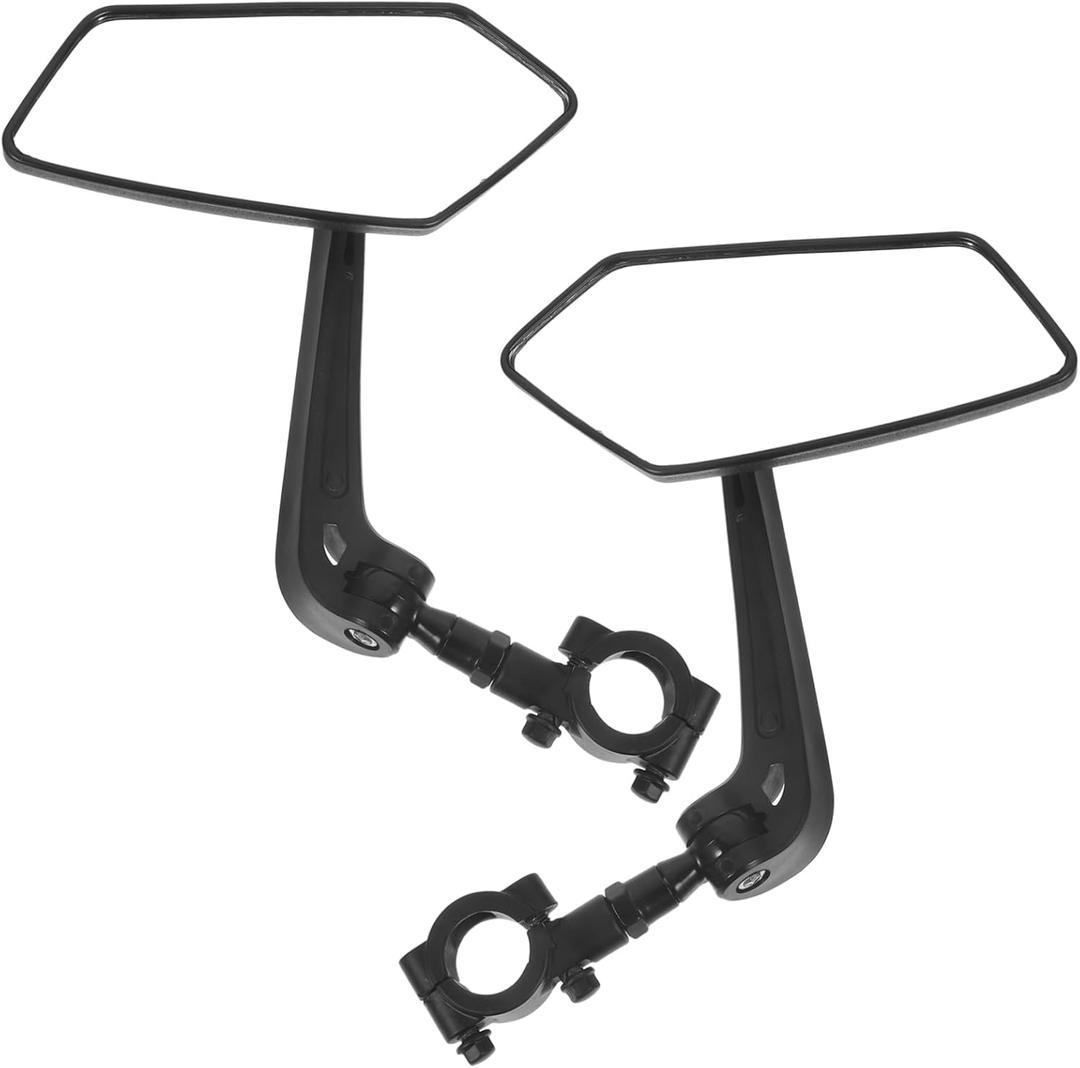 2pcs Bike Rear View Mirror Handlebar Side View Mirror for Bikes Fit Mountable Handlebars