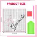 Knitgrip Graduation Cap Decoration Kit Pink Bow Diamond Grad Cap Topper for Her Graduation Gifts Glitter 2026 Diamond Painting Art Grad Hat Decorations for Girls DIY Craft Class of 2026 Graduate Gifts