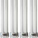(Pack of 4) 13 Watt Single Tube 2 Pin GX23 Base - 5000K Bright White 50K - CFL Light Bulb - Replacement for Sylvania 21135 CF13DS/850- Philips 146878 PL-S 13W/850 and GE 97572 F13BX/850