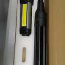 Rechargeable LED Work Light with Stand, Cordless Camping Light with Portable Telescopic Bracket, 6AH Battery, 2000Lumen Outdoor Construction Lights with Carrying Bag (Large)