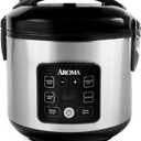 AROMA CoreCoat Digital Rice Cooker & Steamer for Brown Rice with Nonstick Ceramic Coating (8 Cups Cooked, 4 Cups Uncooked)