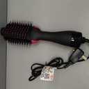 Hair Dryer Brush Blow Dryer Brush in One, Upgraded 4 in 1 Hair Dryer and Styler Volumizer with Negative Ion Anti-frizz Ceramic Titanium Barrel Hot Air Hair Straightener Brush