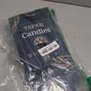 24 Pack Black Taper Candles, 7-8 Hours Burn Time, Unscented, Smokeless and Dripless, 0.75 x 10 Inch Dinner Candle Set for Halloween, Household, Wedding, Party and Home Dcor Candlesticks