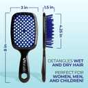 FHI Heat UNbrush Detangling Brush for Pain-Free Brushing on All Wet or Dry Hair Types Durable DuoFlex Anti-Static Bristles, Lightweight Handle, Vented Hair Brush