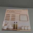 CRE8TIVE 4 Sheets Cream Beige Peel and Stick Tile Backsplash, Square Tiles Stick on Backsplash for Kitchen, 12"x12" Self Adhesive Waterproof Wall Tile Stickers for Bathroom, Laundry Room, Living Room