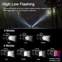 AlpsWolf Rechargeable Flashlight, LED Spotlight Flashlight 15000 Capacity 4000LM 20h Ultra-Long Standby Ultra Bright Flashlight Waterproof with USB Output as a Power Bank for Camping Accessories
