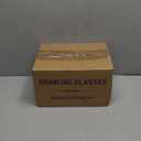 Vintage Wine Glasses Set of 6, 8 oz Origami Style Glass Water Goblets, Unique Embossed Pattern Stemmed Cocktail Glasses, Classic Goblet Party Glasses, Wine Glasses Goblets for Daily Use