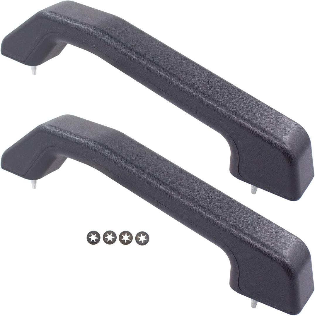MOTOKU Set of 2 Black Front Hood Handles for Hummer H2 2003-2009 Left Driver and Right Passenger Side