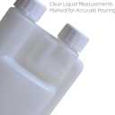 2 x 2 Pack Standard Squeeze Shot Bottle with 16oz Measuring Bottle and 1oz Flask Built-in | Plastic Flask with Shot Glasses built in and Flask Tumbler Shot Holder for Liquor, Travel, Outdoor