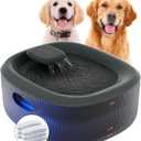 WOPET Dog Water Fountain for Large Dogs, 6L/205oz/1.7Gal Automatic Dog and Cat Water Fountain, Dog Water Dispenser with 6 Filter, Ultra-Quiet Pump (Charcoal Dog Fountain+6 Filters)