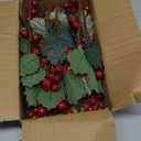 10 Pack Christmas Artificial Berry Twigs for Tree Decoration, DIY Red Berry Stems for Crafts Wreath Garland Ornaments Decor