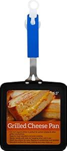Items 4 U!, Grilled Cheese Non-Stick Pan, 5.5 Inches, Square (Blue), 2 Pack 
