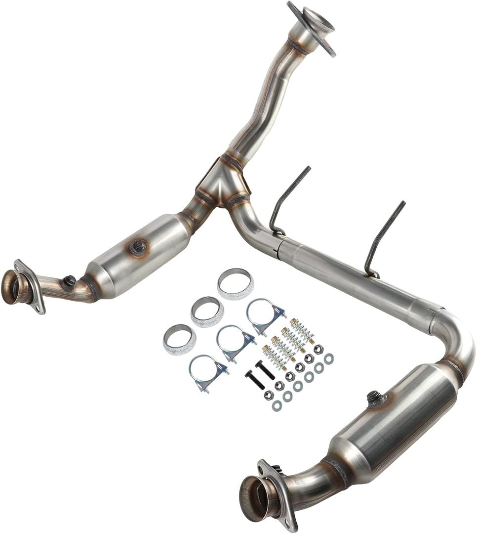 Left and Right 2-PC Catalytic Converter Kit Direct-Fit Compatible with Ford F-150 F150 2015 2016 2017 2018 2019 2020 5.0L, Replace# 645165 645166 645147, EPA Compliant