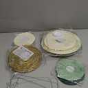 Paper Lanterns Decorative, Round Hanging Paper Lanterns Decorations for Rustic Party Bridal Shower Wedding Sage Green Birthday Party Supplies Gold/Ivory/Sage Green 15pcs