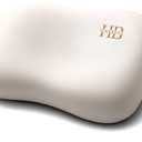 HighBeds Cervical Neck Pillow - Side Sleeper Pillow for Neck Pain Relief, Soft Ergonomic Memory Foam Pillows Ice Silk Zipperless Pillowcase, Eco-Friendly and Durable Material (White), 24 x 15
